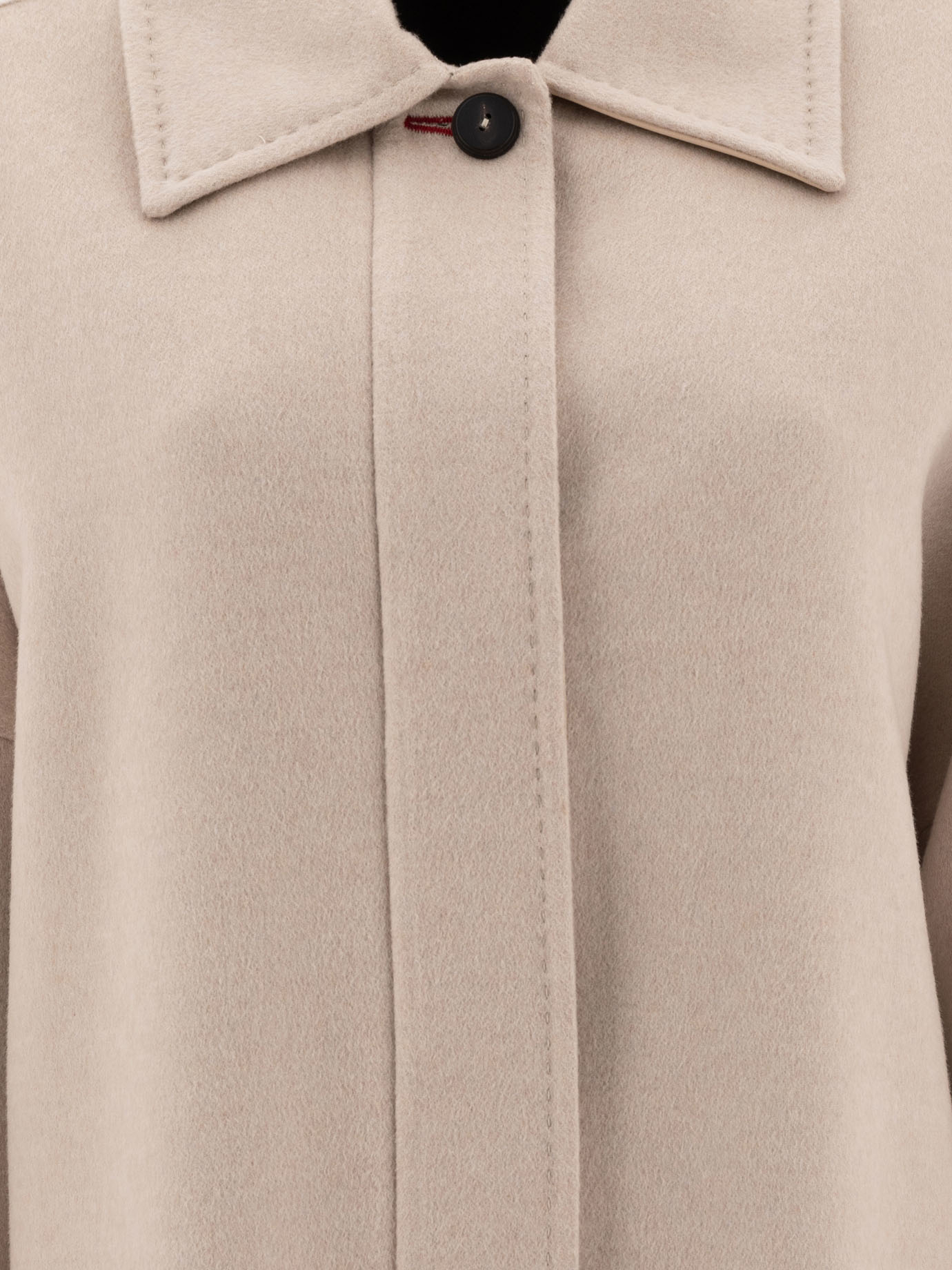 MAX MARA ATELIER Beige Oversize coat in cashmere